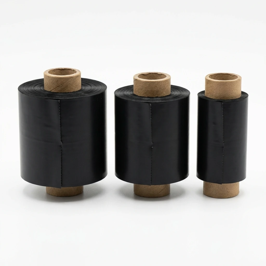 Finished ribbon rolls configured in different widths
